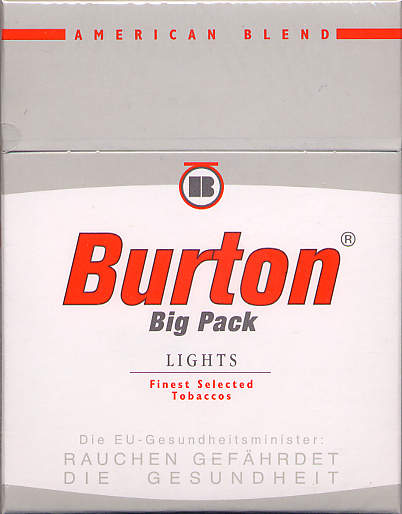 Burton big pack Lights cigarettes American Blend Germany